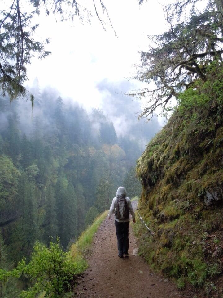 Stunning view from the path along the Eagle Creek trail. This was one of my most favorite day hikes. 