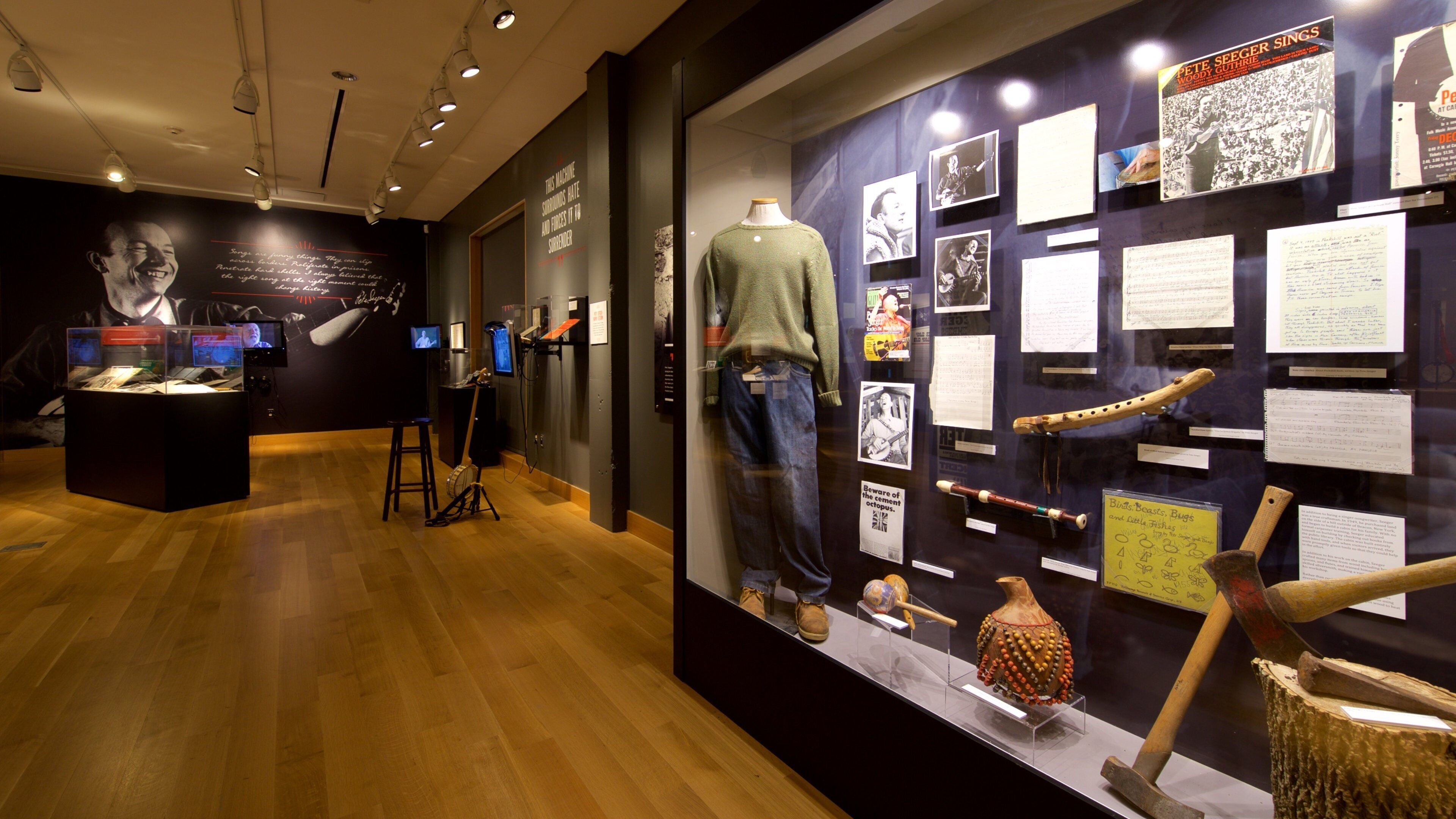Woody Guthrie Center featuring interior views