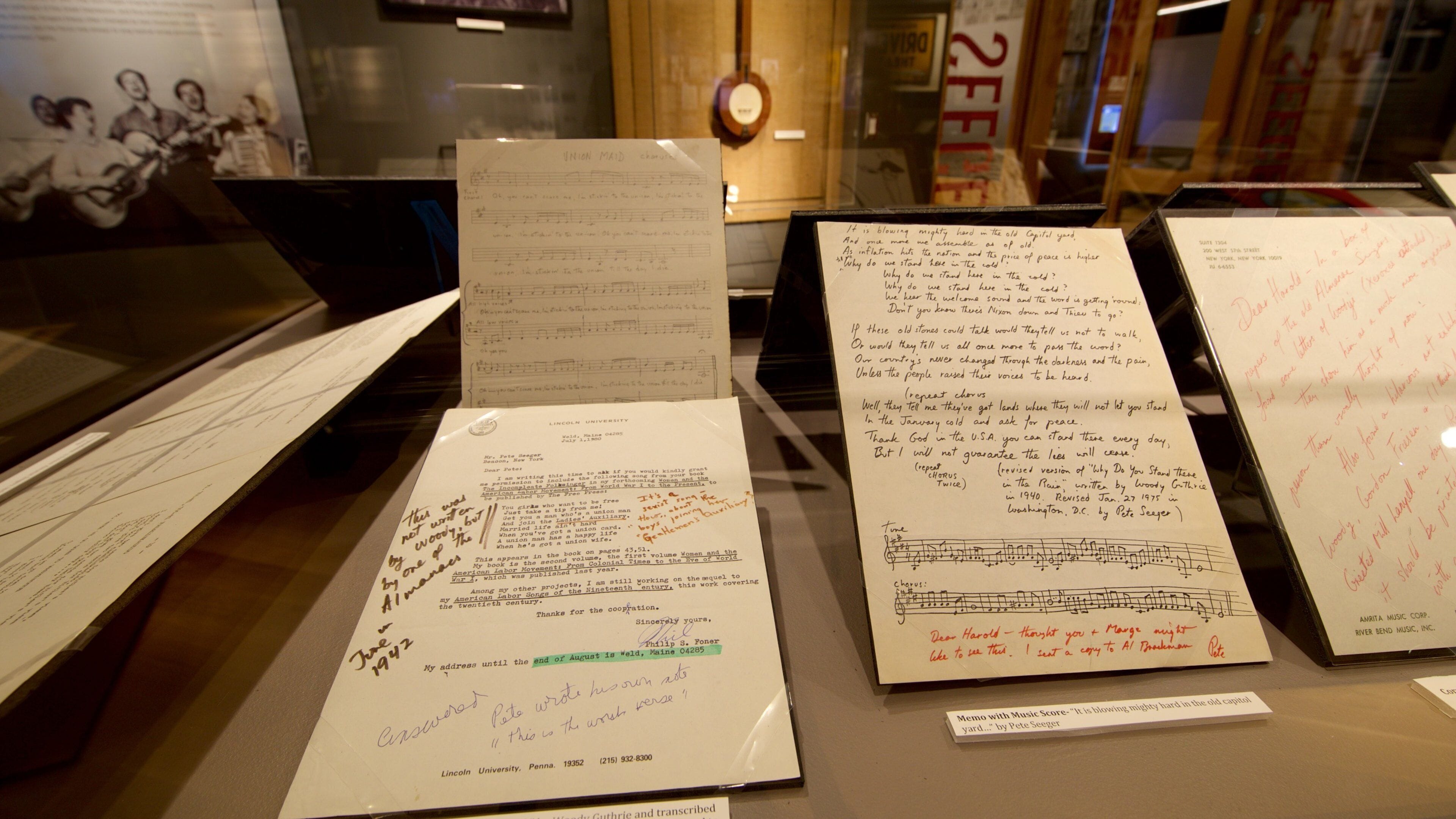 Woody Guthrie Center which includes interior views