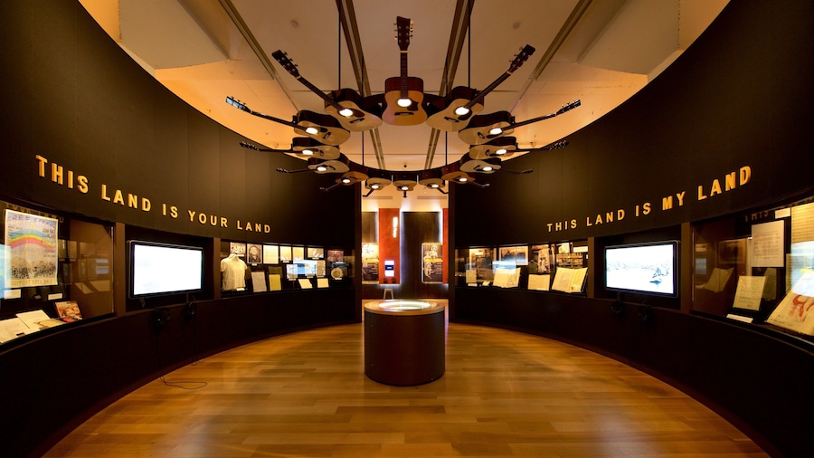 Woody Guthrie Center which includes interior views