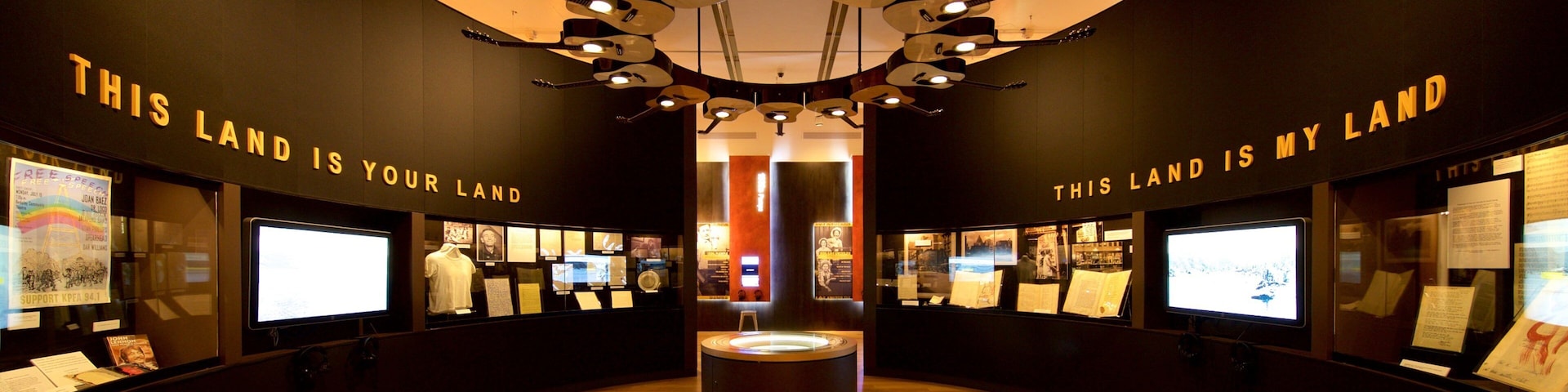 Woody Guthrie Center which includes interior views