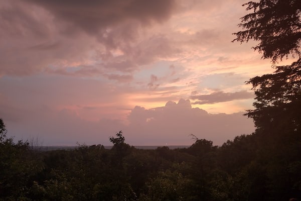 Just another sunset from a great vantage point. The Ledges Overlook.