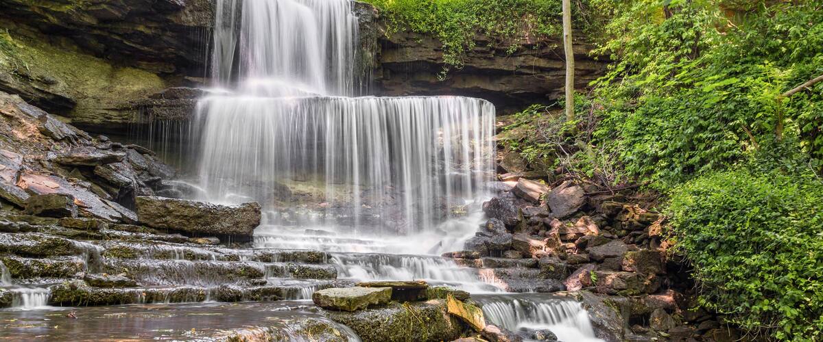 West Milton Cascades, a waterfall in Miami County, Ohio