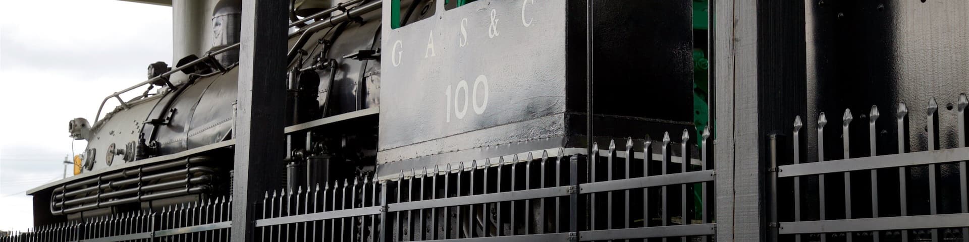 Ole Engine 100 featuring heritage elements and railway items