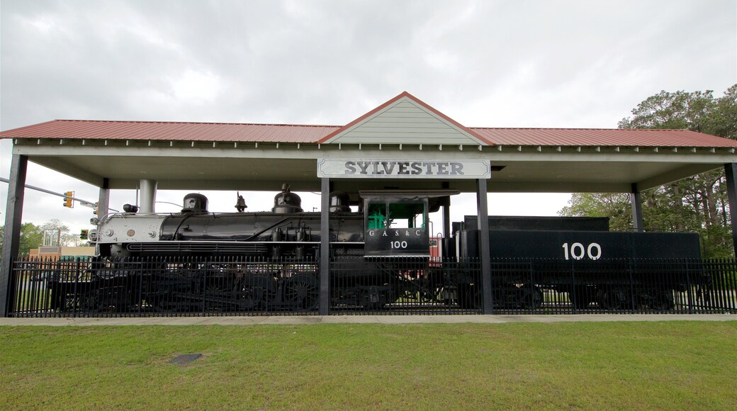 Ole Engine 100 featuring railway items and heritage elements