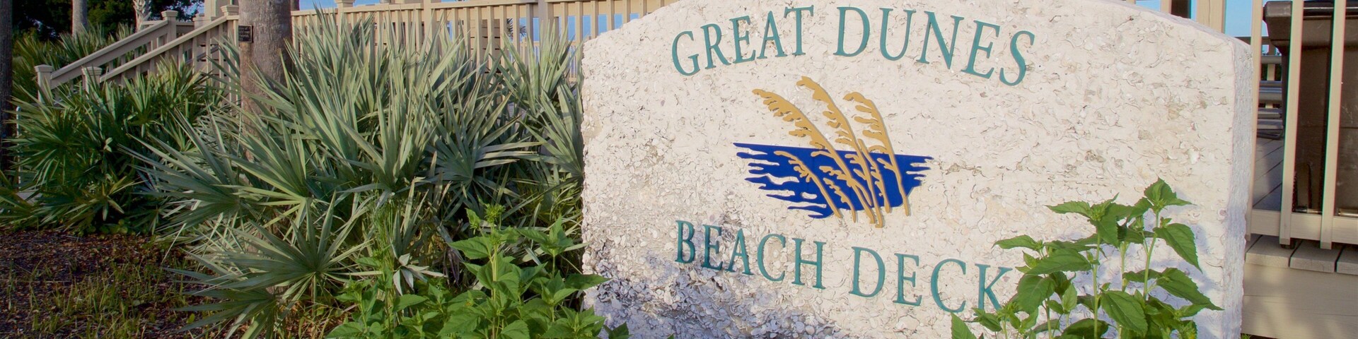 Great Dunes Park caracterizando sinalização