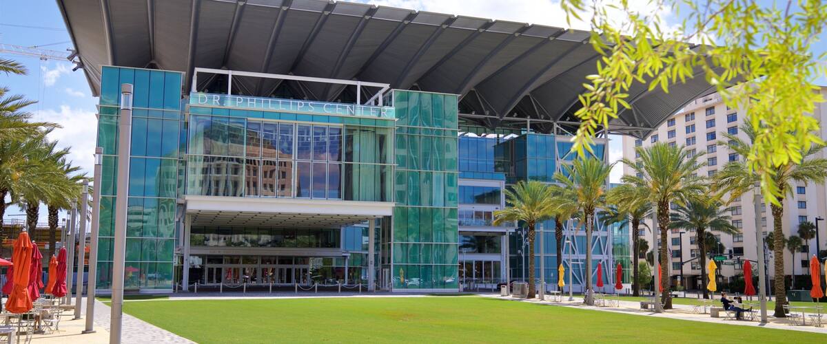 Dr. Phillips Center for the Performing Arts featuring modern architecture