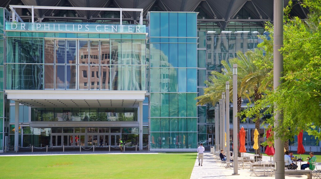 Dr. Phillips Center for the Performing Arts which includes modern architecture