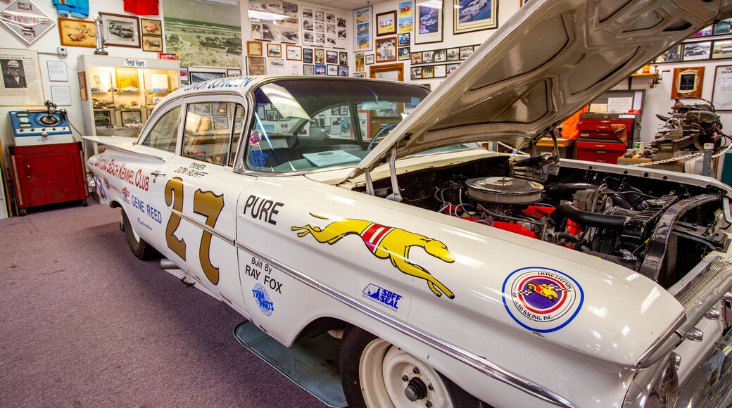 Living Legends of Auto Racing showing interior views and heritage elements