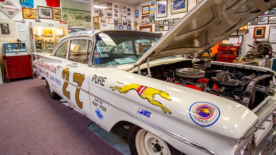 Living Legends of Auto Racing showing interior views and heritage elements