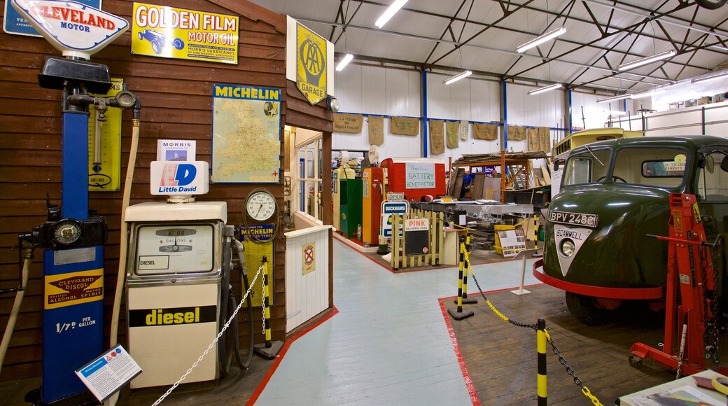 Ipswich Transport Museum which includes heritage elements and interior views