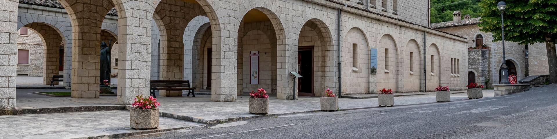 The Opera Sanctuary of Santa Rita, in Roccaporena, in the historic center of the town, Cascia, Italy