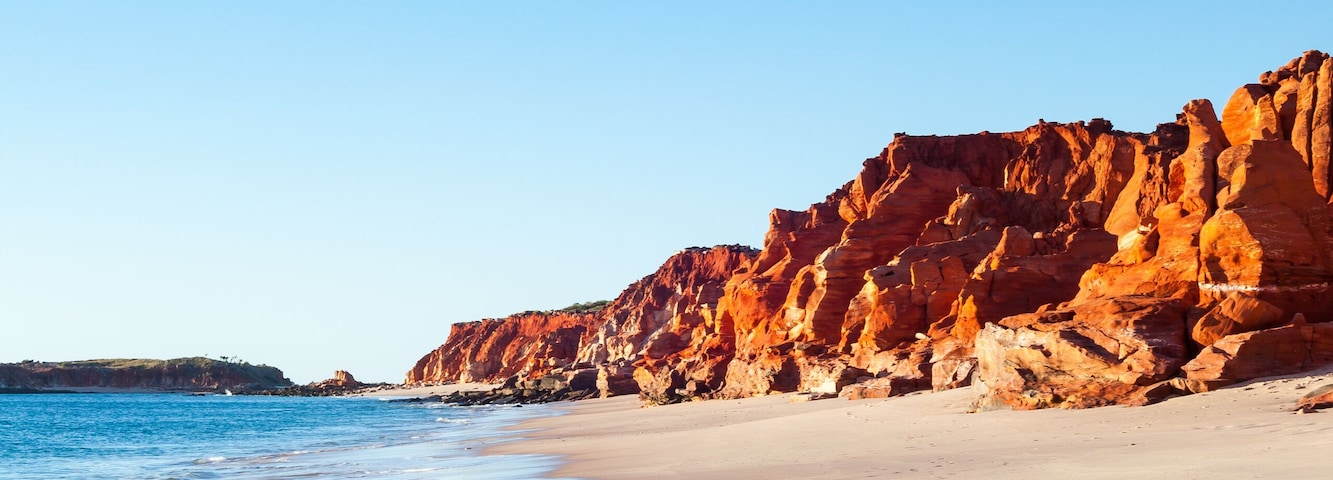 The shoreline at Cape Leveque in north Western Australia, near Broome.