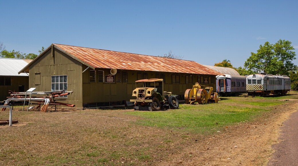 Adelaide River Railway Museum featuring heritage elements and a small town or village