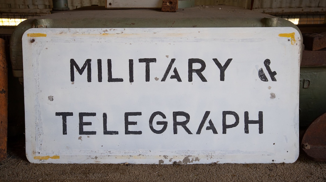 Adelaide River Railway Museum featuring signage and heritage elements