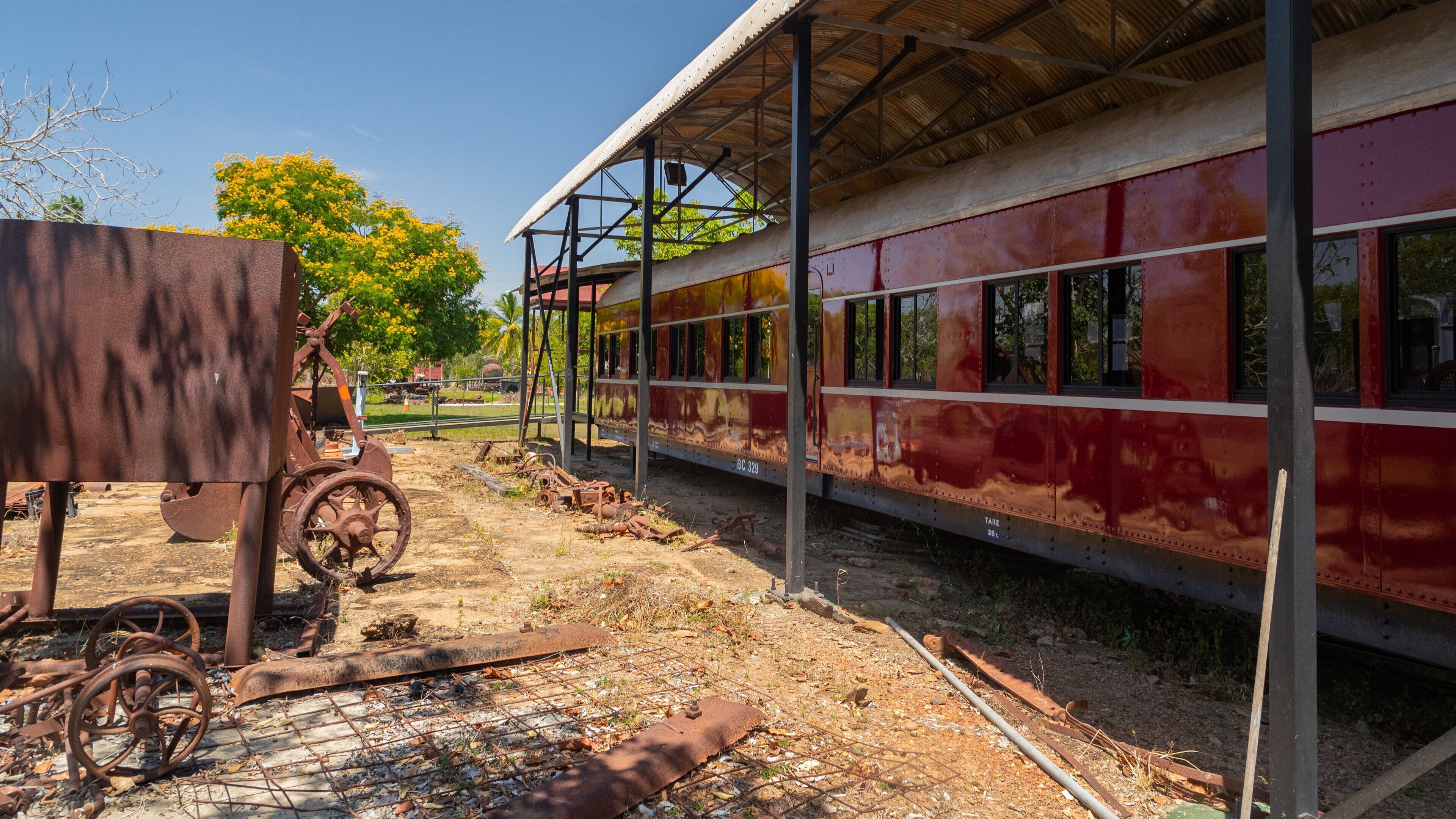 Adelaide River Railway Museum showing heritage elements