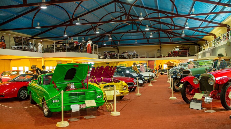McFeeters Motor Museum featuring interior views
