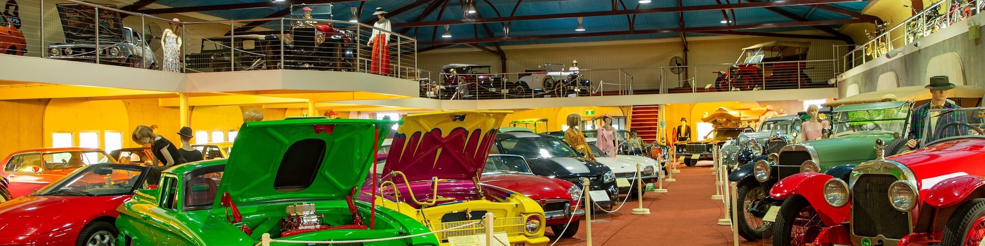 McFeeters Motor Museum featuring interior views