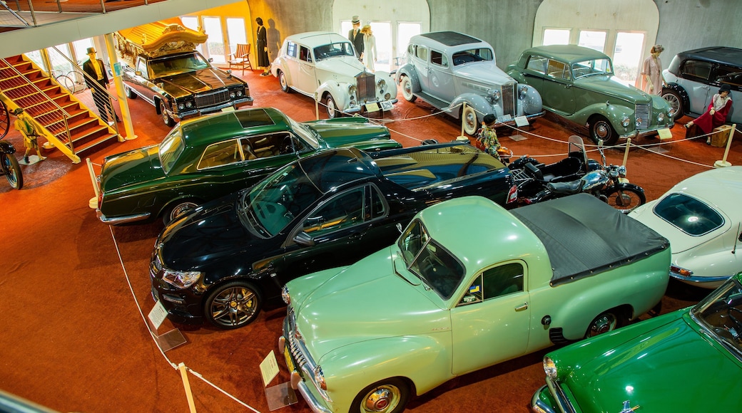 McFeeters Motor Museum featuring interior views