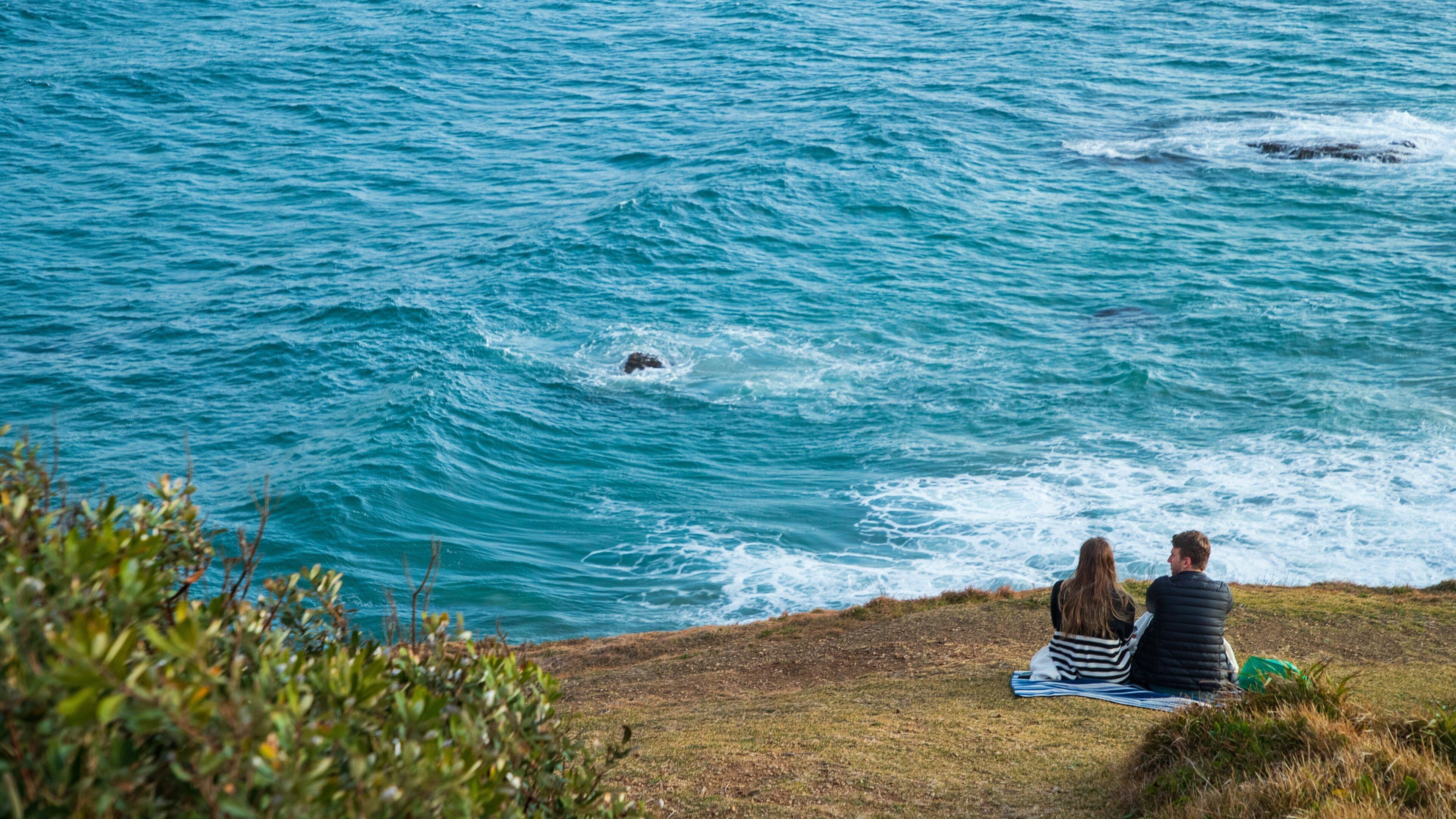 Tacking Point Lighthouse featuring general coastal views and picnicing as well as a couple