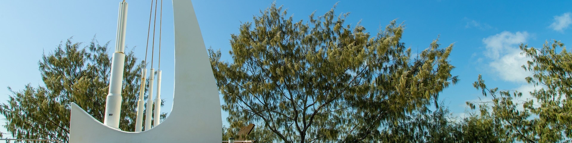 Singing Ship showing a garden