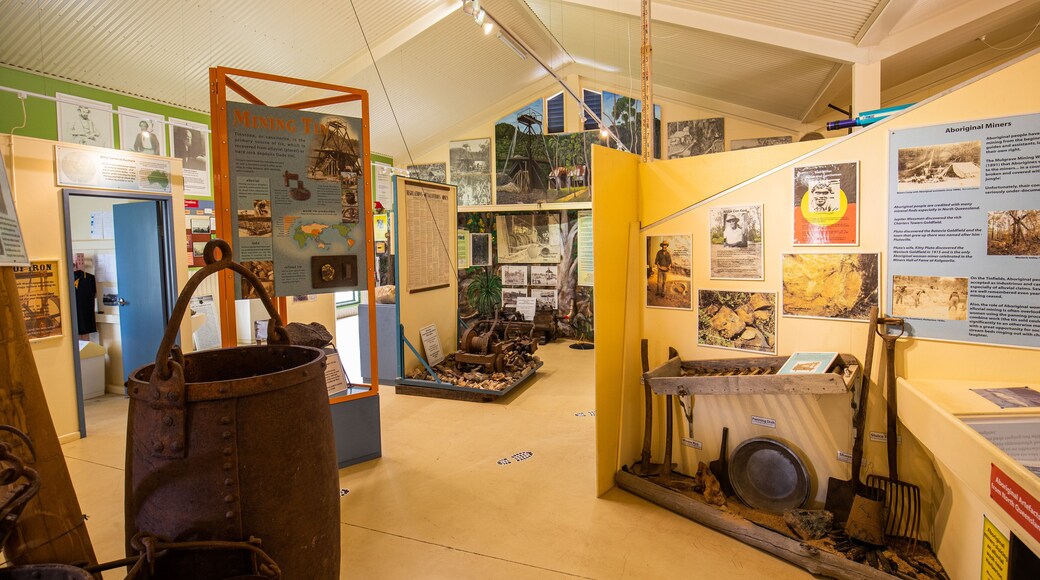 Herberton Mining Museum and Visitor Information Centre showing signage and interior views