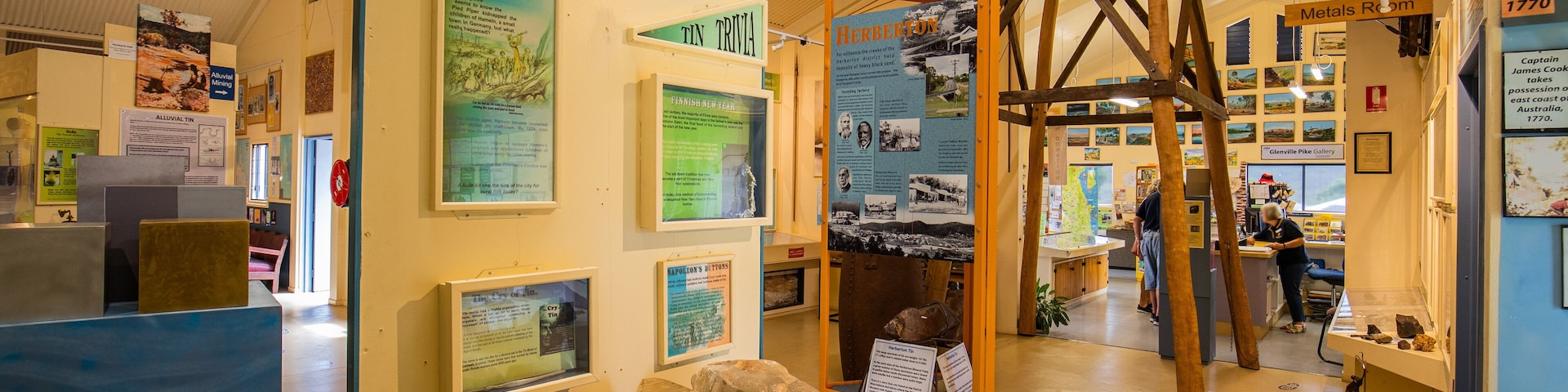 Herberton Mining Museum and Visitor Information Centre which includes interior views