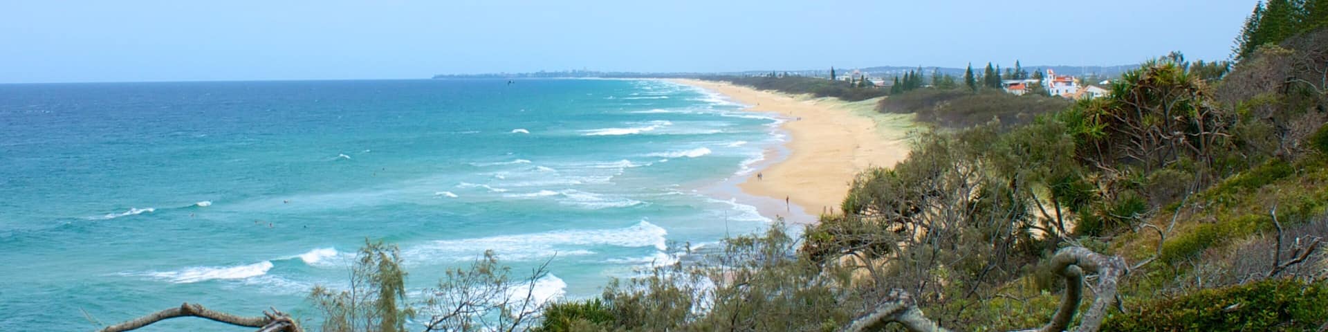 Mooloolaba which includes a sandy beach and landscape views