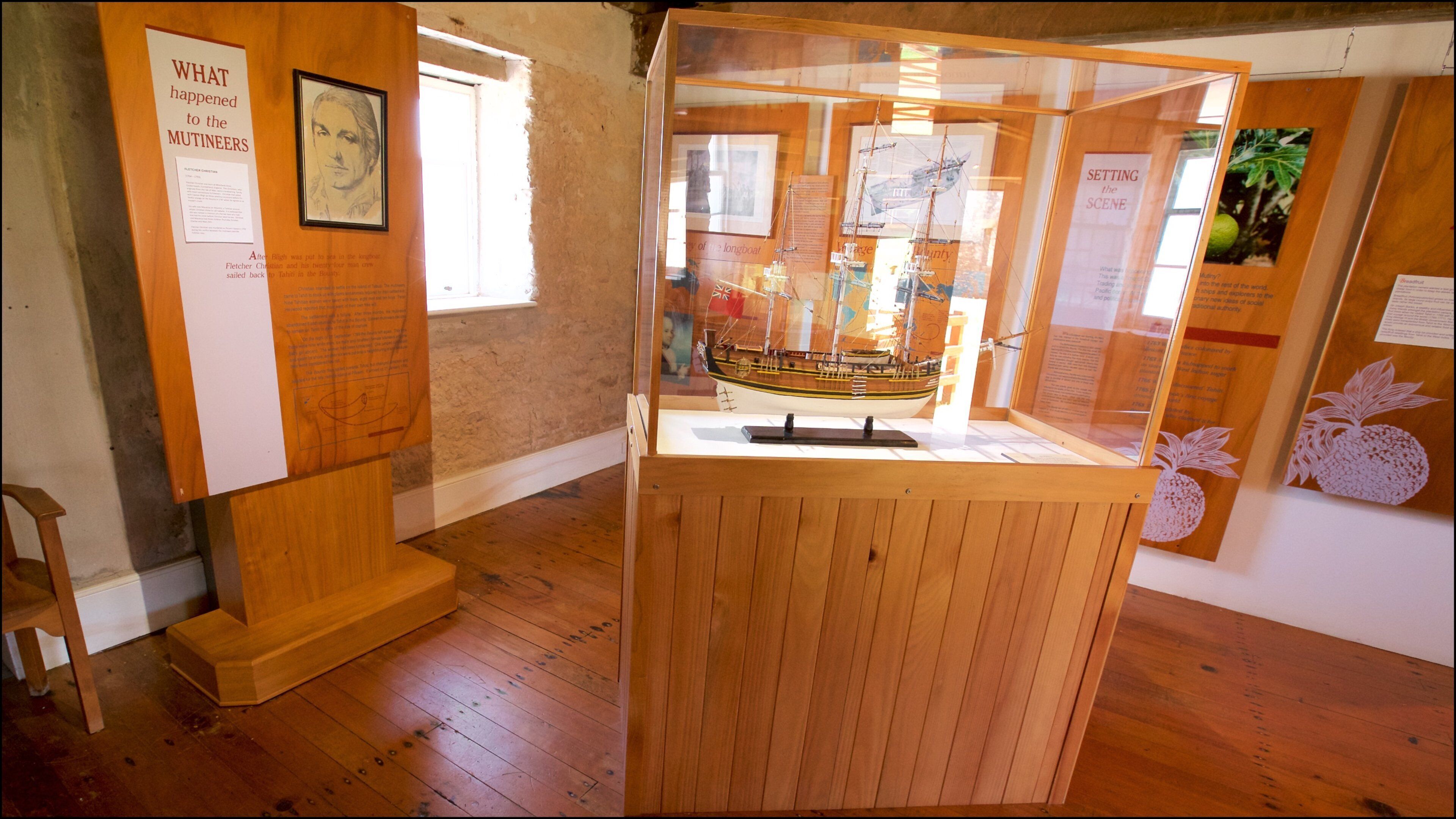 Norfolk Island which includes signage and interior views