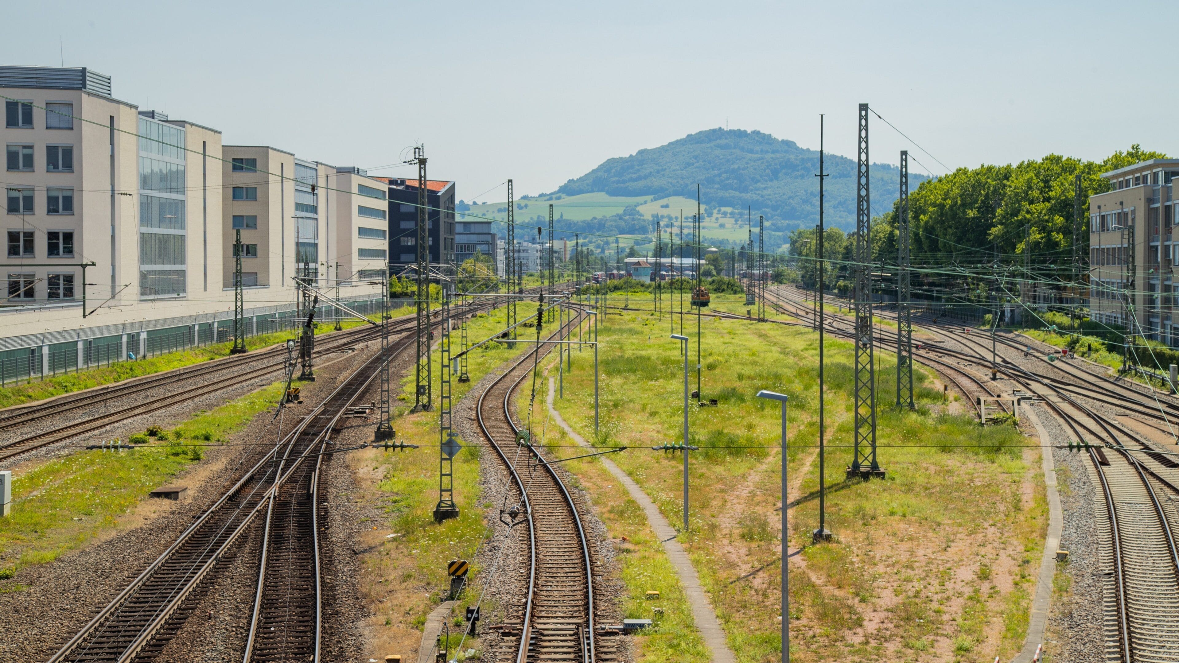 Blue Bridge which includes railway items