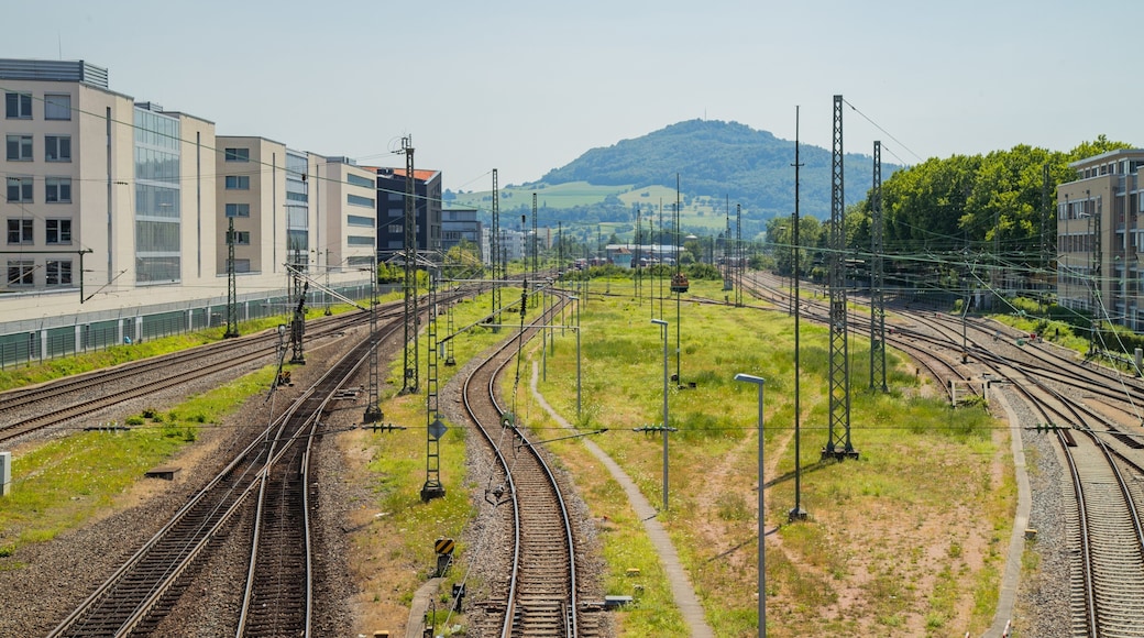 Blue Bridge which includes railway items