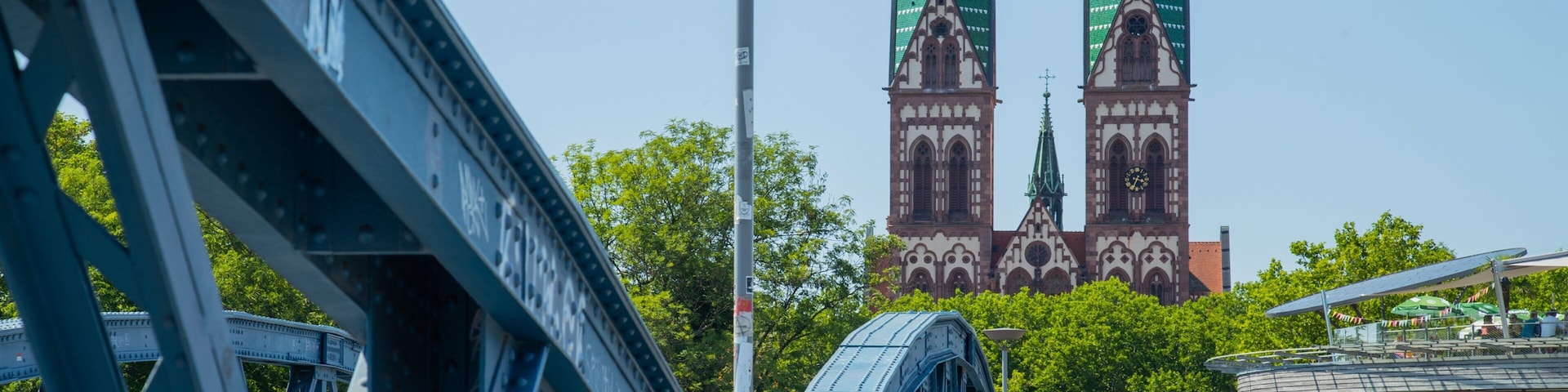 Blue Bridge featuring heritage architecture and a bridge