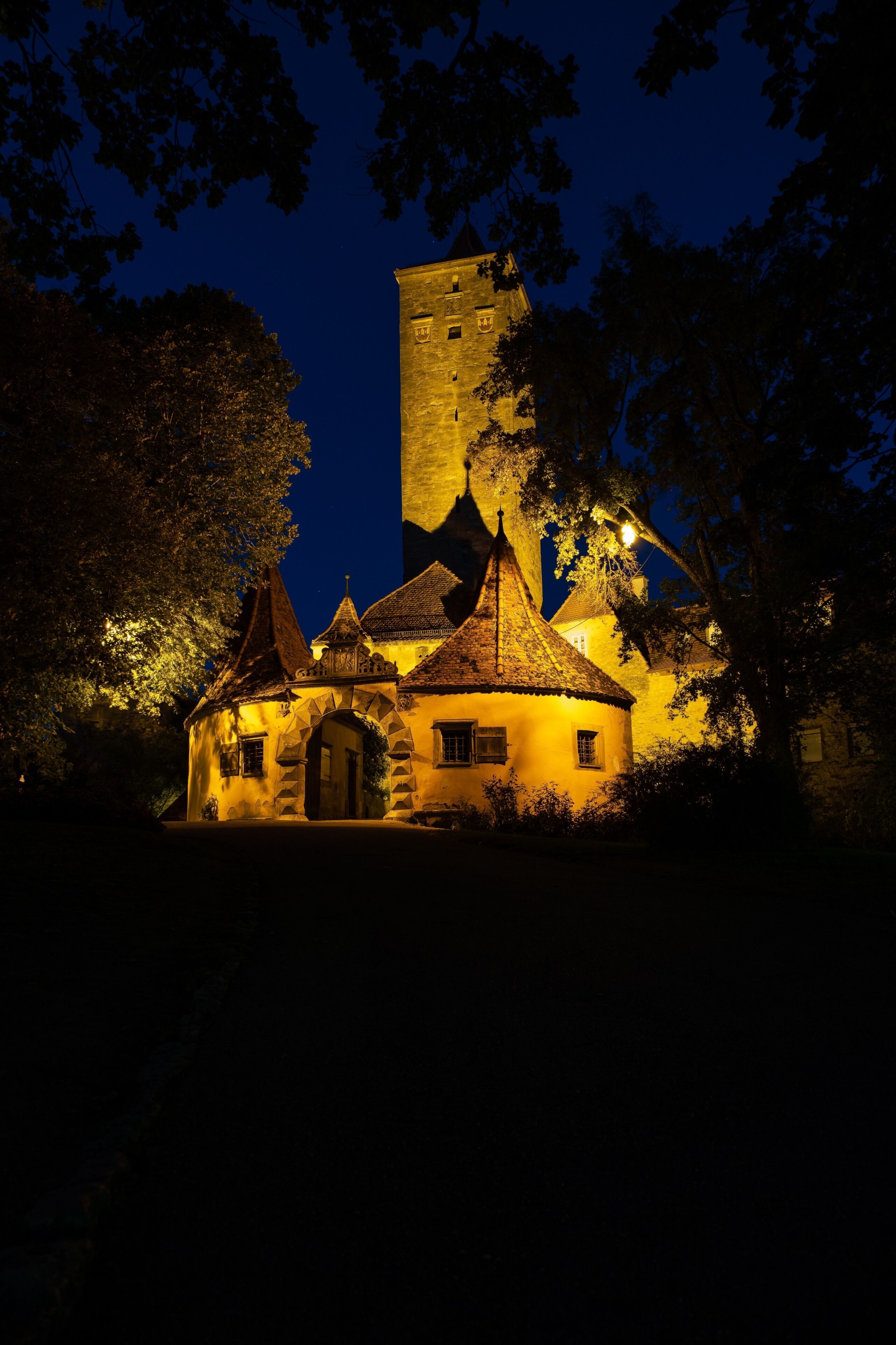 The gates from burggarten, in Rothenburg.