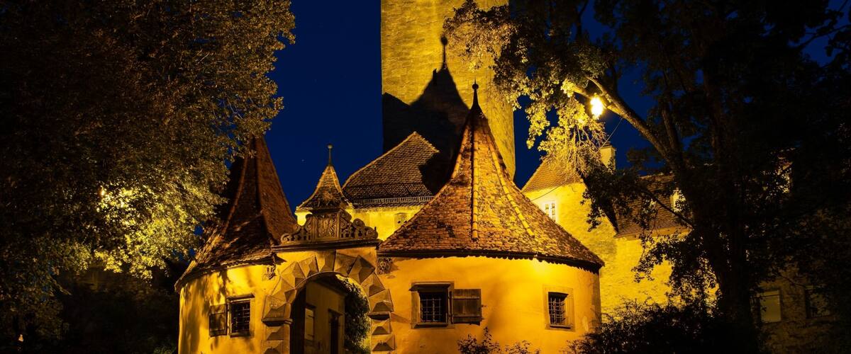 The gates from burggarten, in Rothenburg.