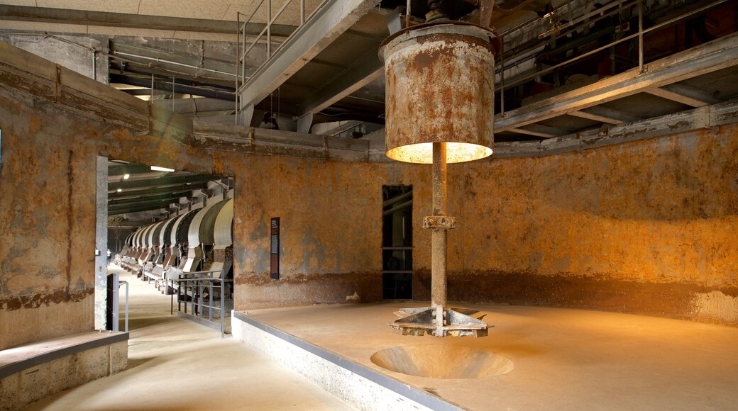 Rammelsberg Mine and Mining Museum que incluye vistas interiores y elementos del patrimonio