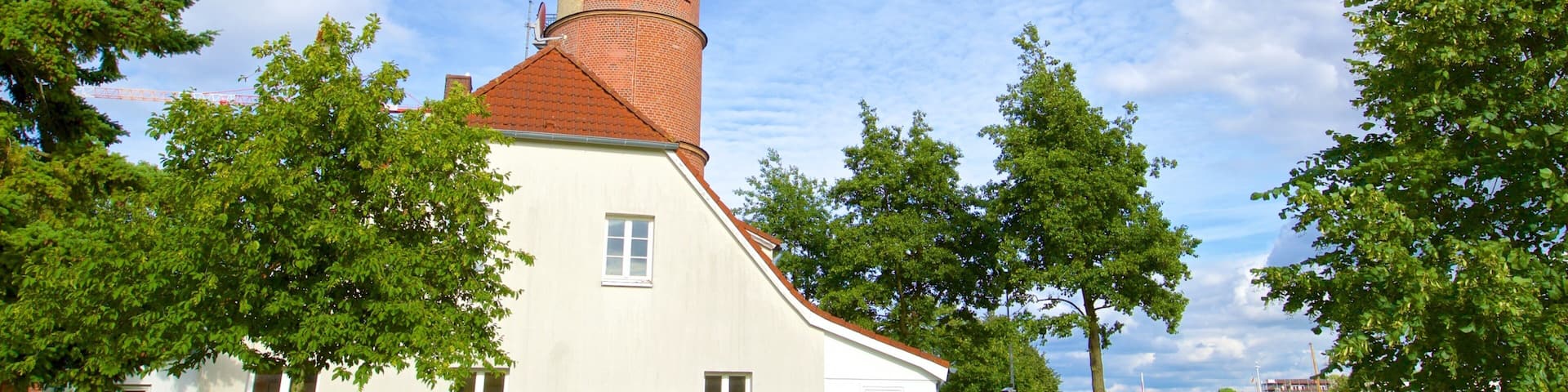 Alter Leuchtturm Travemünde welches beinhaltet historische Architektur