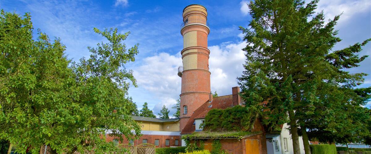 Old Lighthouse Travemuende featuring heritage architecture