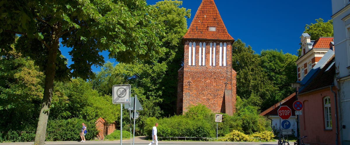 Tháp nước Alte Wasserturm cho thấy di sản