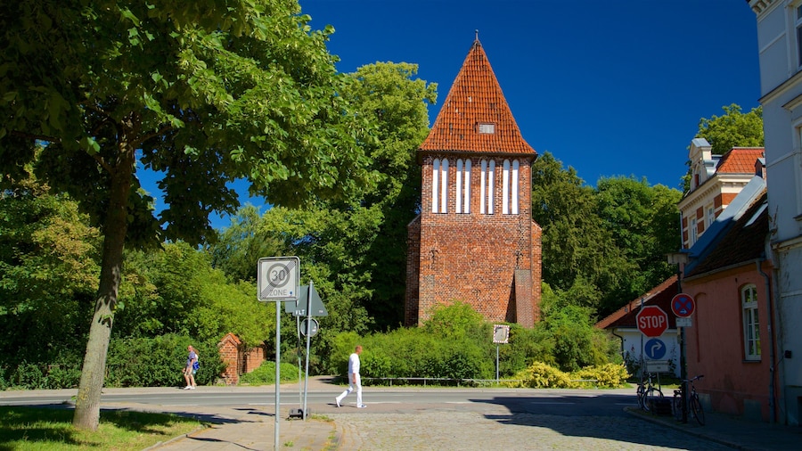 Alte Wasserturm showing heritage elements