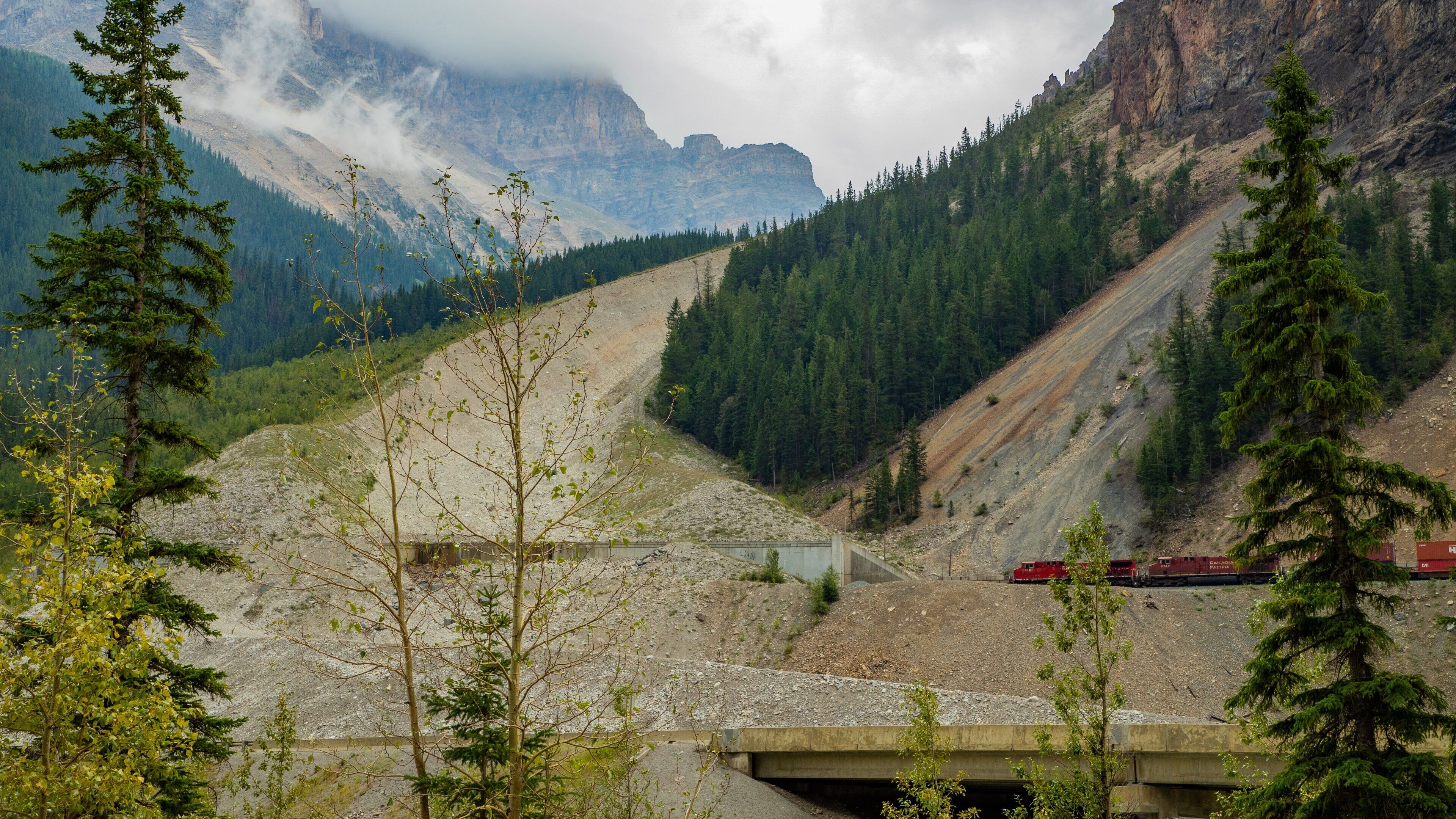 Spiral Tunnels featuring mountains and tranquil scenes
