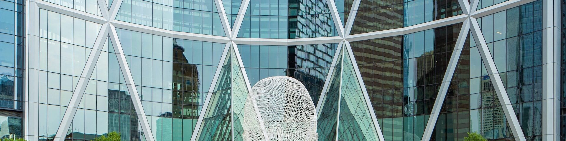 Wonderland Sculpture showing outdoor art, a city and a skyscraper