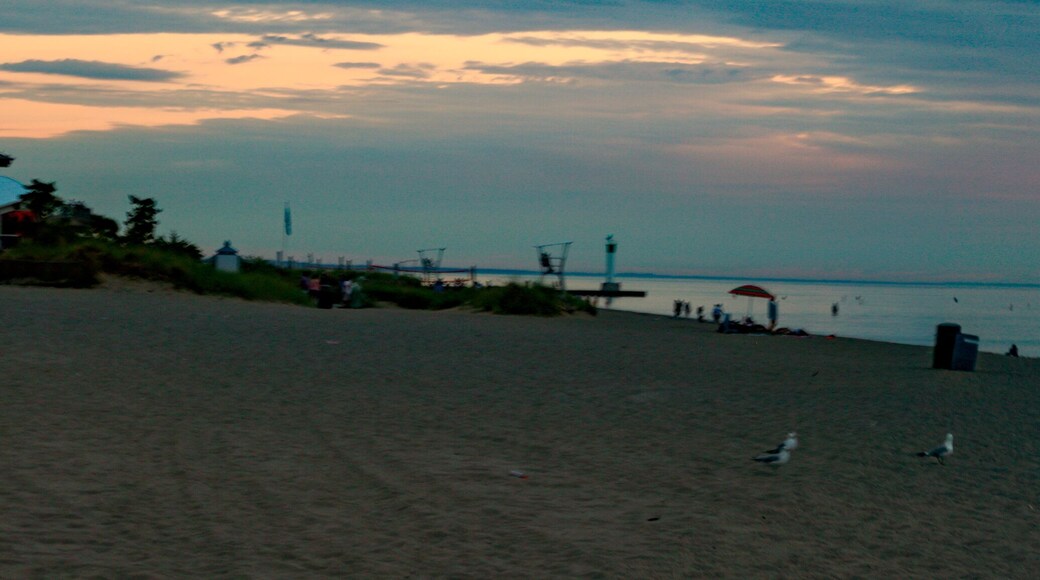 panorama of grand bend beach in Southern Ontario Canada