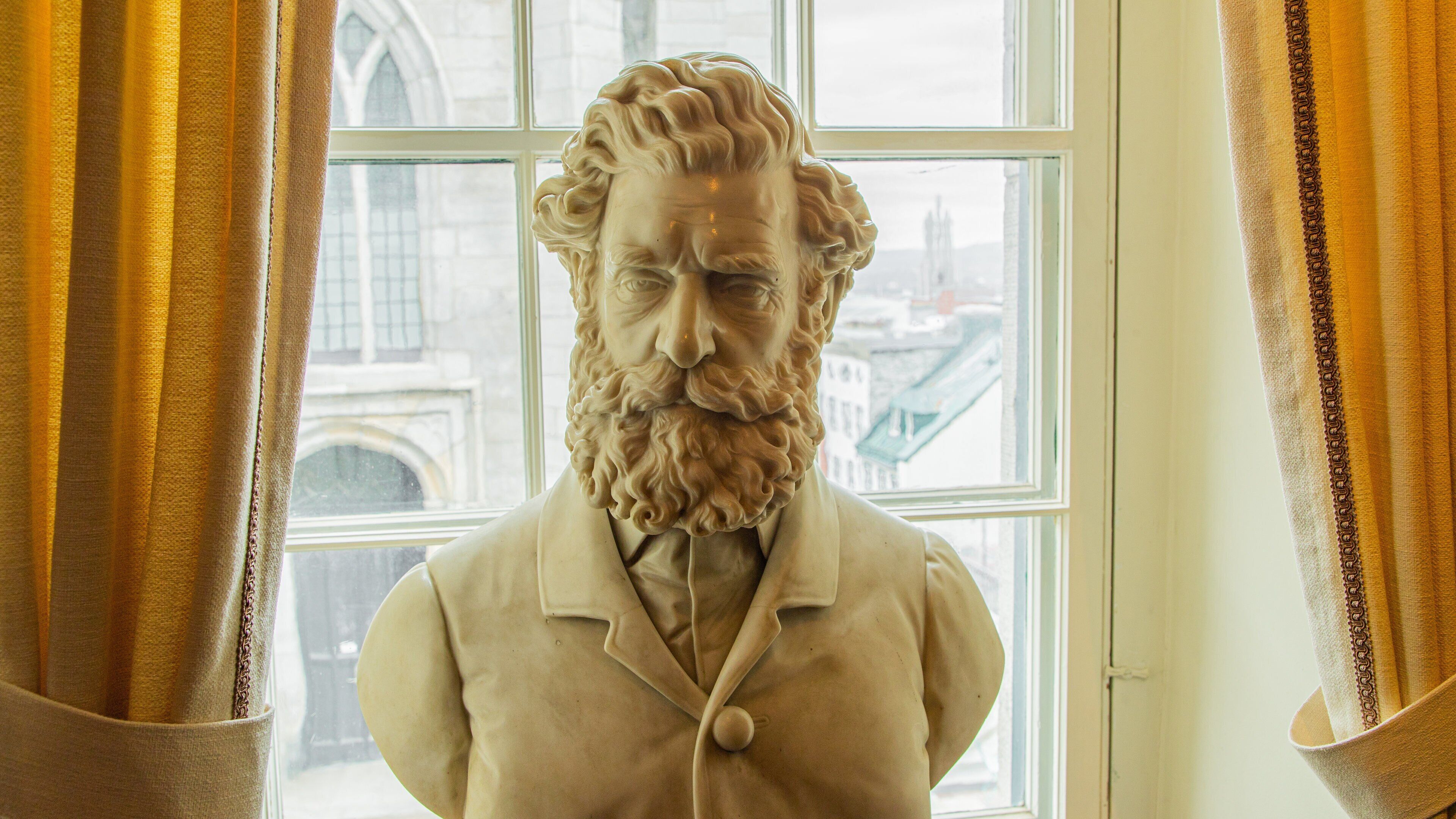 Morrin Centre showing heritage elements, interior views and a statue or sculpture