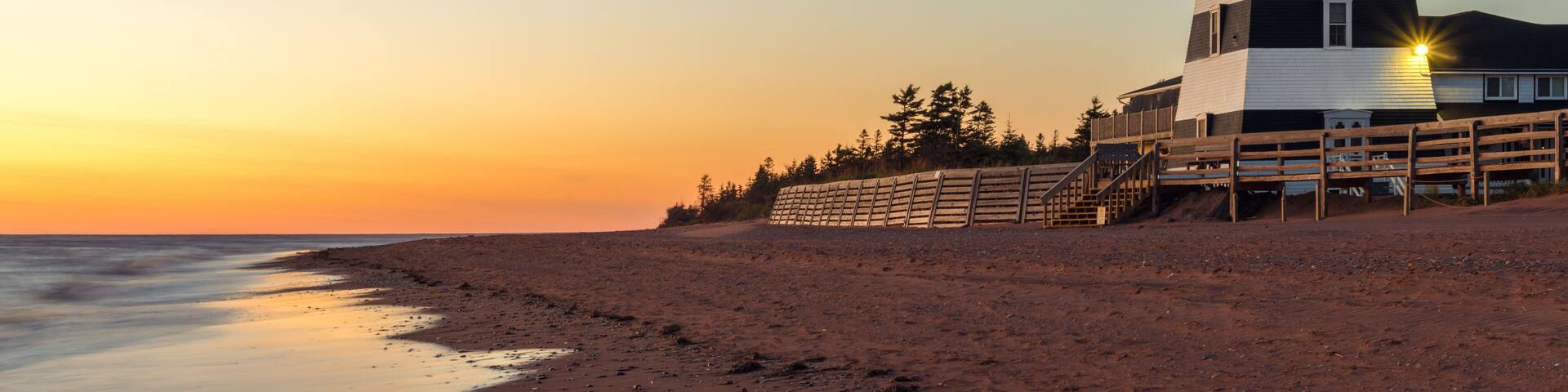 West Point Lighthouse at Sunset