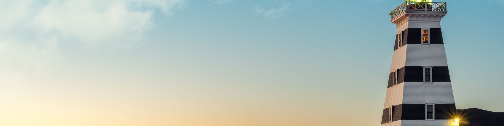 West Point Lighthouse at Sunset