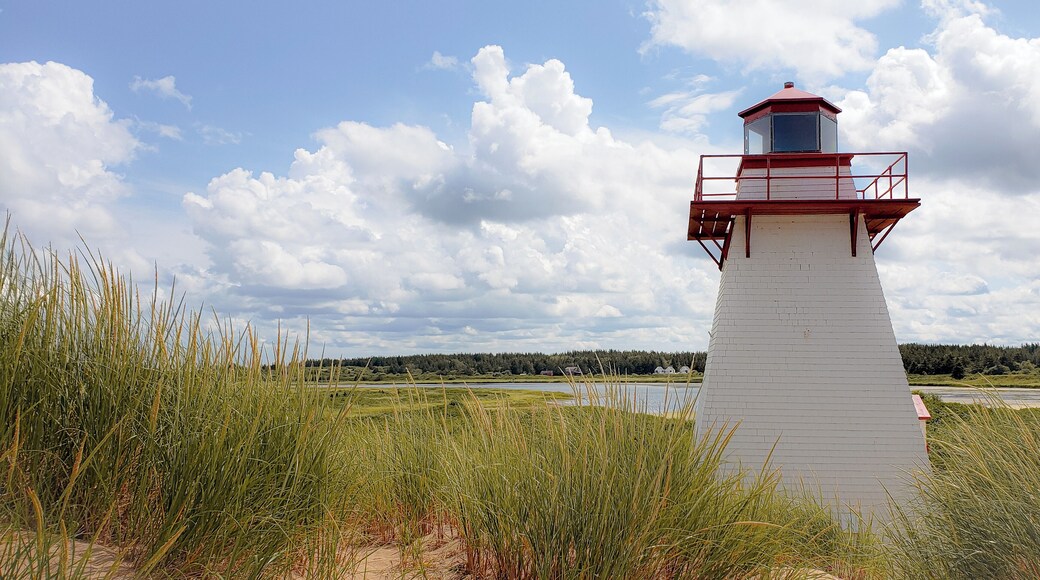 If you walk down the beach a little bit in Morelle, PEI and you're really into lighthouses, this place is picture perfect.