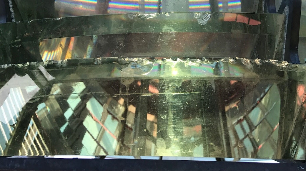 Prism glass that surrounds the light on top of the lighthouse. #patterns