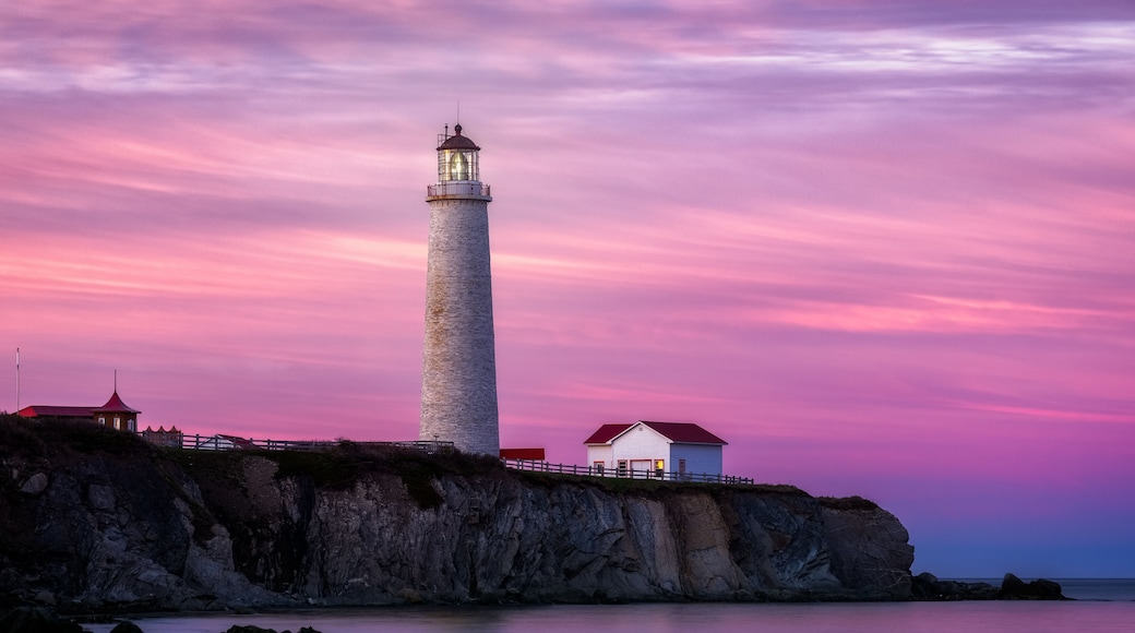 Cap-des-Rosiers Lighthouse, Forillon National Park, Gaspesie, Quebec, Canada