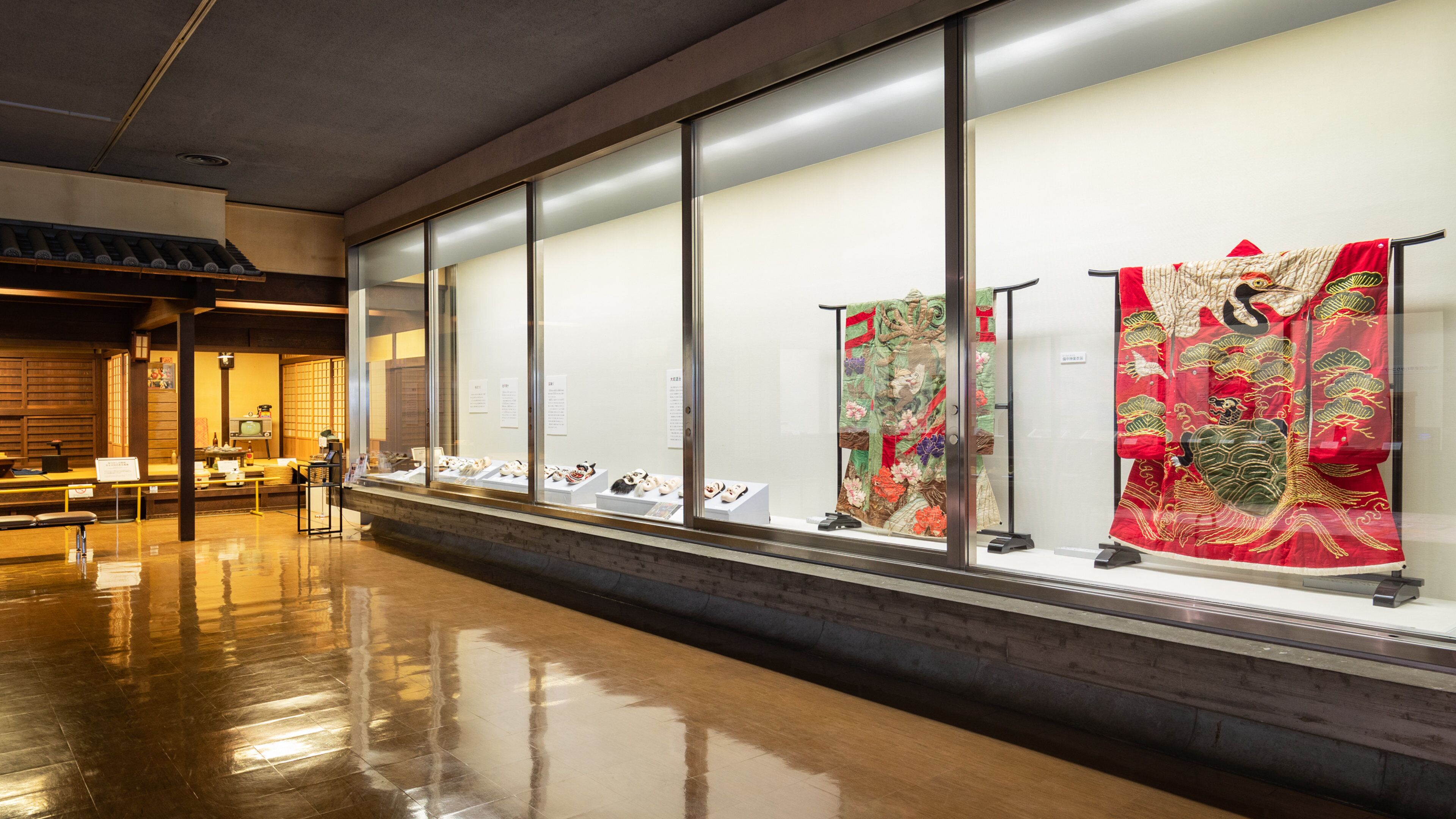 Okayama Prefectural Museum which includes interior views