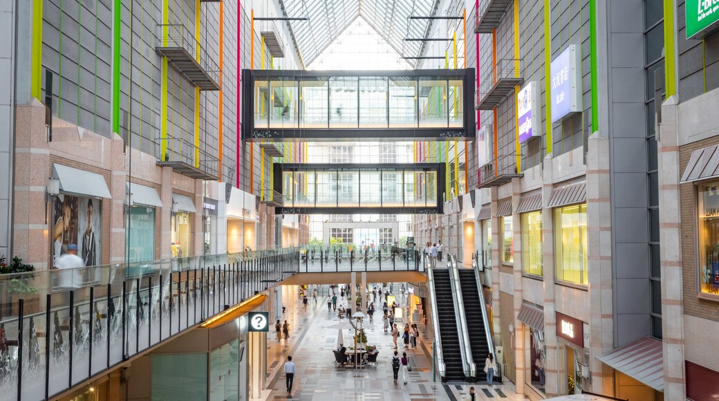 Kobe Harborland showing interior views and shopping